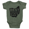 Best Freakin State Ever Infant short sleeve one-piece