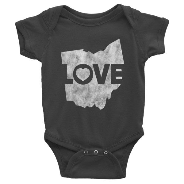 Ohio LOVE Infant short sleeve one-piece