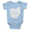 Michigan In My Diaper (Multi-Color) Infant short sleeve one-piece