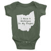 Michigan In My Diaper (Multi-Color) Infant short sleeve one-piece