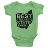 Best Freakin State Ever Infant short sleeve one-piece