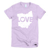 Ohio Love (White) Short sleeve women's t-shirt