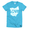 Ohio Love (White) Short sleeve women's t-shirt