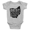 Best Freakin State Ever Infant short sleeve one-piece