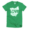 Ohio Love (White) Short sleeve women's t-shirt