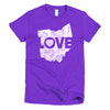 Ohio Love (White) Short sleeve women's t-shirt