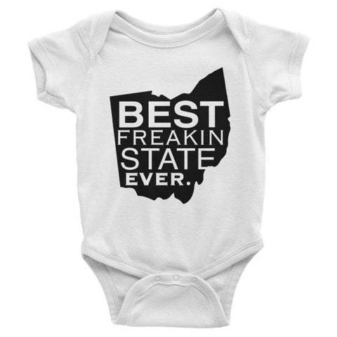 Best Freakin State Ever Infant short sleeve one-piece