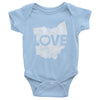 Ohio LOVE Infant short sleeve one-piece